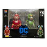 Bearbrick Happy Kuji 'DC' (2020) - 19 Flash & Green Arrow 100% in der Verpackung