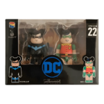 Bearbrick Happy Kuji 'DC' (2020) - 22 Nightwing & Robin 100% in der Verpackung