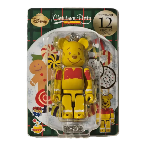 Bearbrick Happy Kuji 'Disney Christmas Party' (2012) - 12 Winnie the Pooh Ginger Cookie Version 100% in der Verpackung