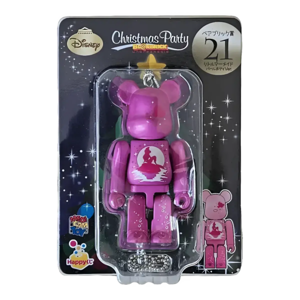 Bearbrick Happy Kuji 'Disney Christmas Party' (2012) - 21 Little Mermaid Pearl Body Version 100% in der Verpackung