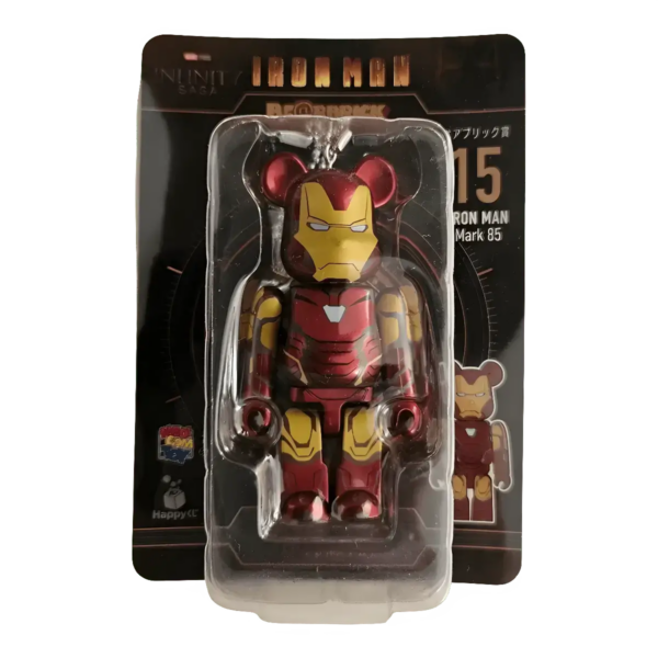 Bearbrick Happy Kuji 'Iron Man' (2023) - 15 Iron Man Mark 85 100% in der Verpackung