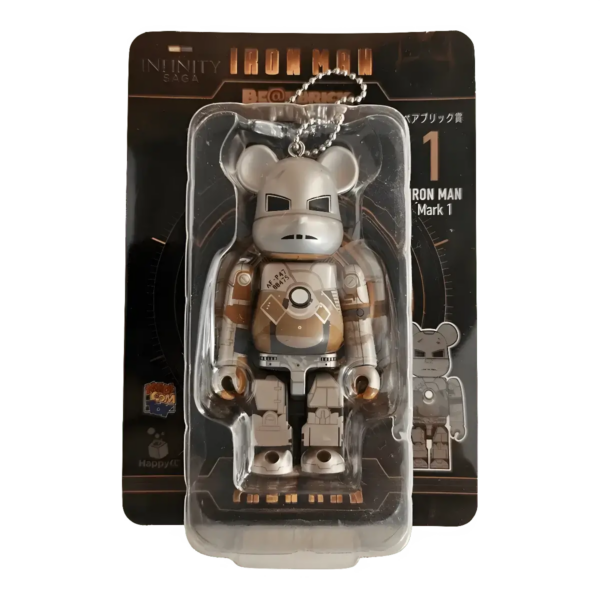 Bearbrick Happy Kuji 'Iron Man' (2023) - 1 Iron Man Mark 1 100% in der Verpackung