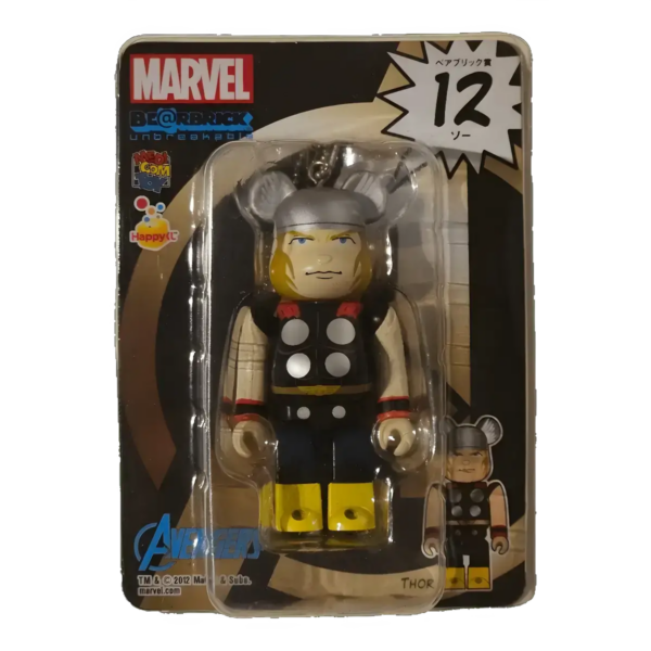 Bearbrick Happy Kuji 'MARVEL' (2012) - 12 Thor 100% in der Verpackung