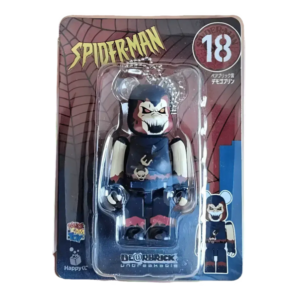 Bearbrick Happy Kuji 'Spider-Man' (2022) - 18 Demogoblin 100% in der Verpackung