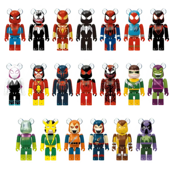Bearbrick Happy Kuji 'Spider-Man' (2022) - Modellübersicht 100%