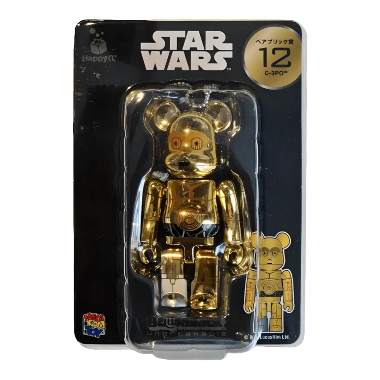 Bearbrick Happy Kuji 'Star Wars Saga' (2019) - 12 C-3PO 100% in der Verpackung