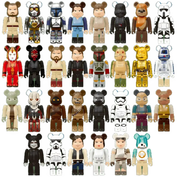 Bearbrick Happy Kuji 'Star Wars' (2017) - Modellübersicht 100% Herstellerbild