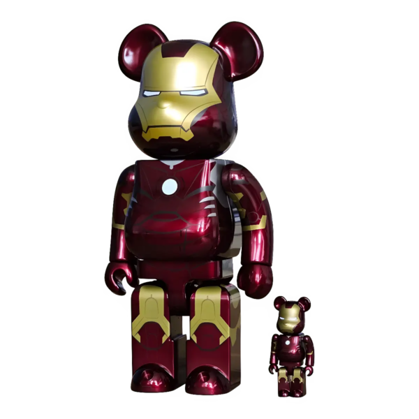 Bearbrick Iron Man Mark III 100%+400% schräg