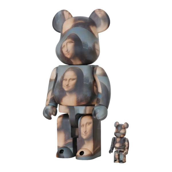 Bearbrick Leonardo da Vinci 'Mona Lisa' 100%+400% schräg