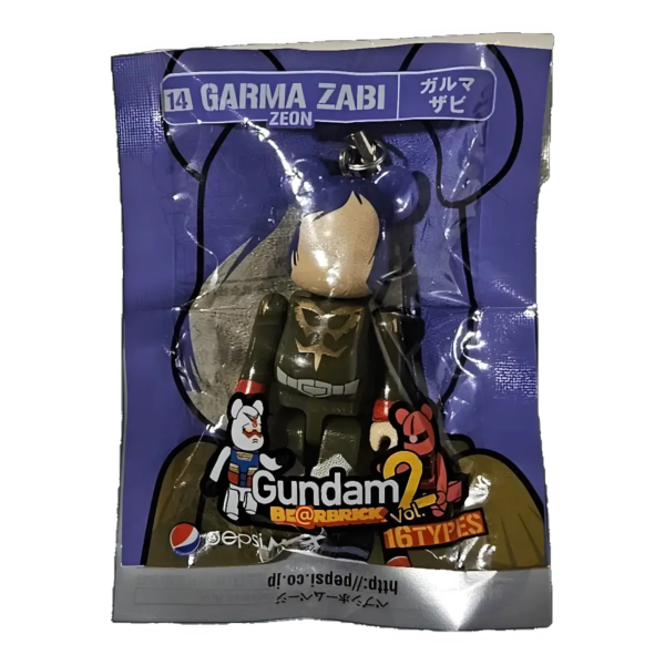 Bearbrick PEPSI.NEX × Gundam Vol. 2 - 14 GARMA ZABI 70% in der Verpackung