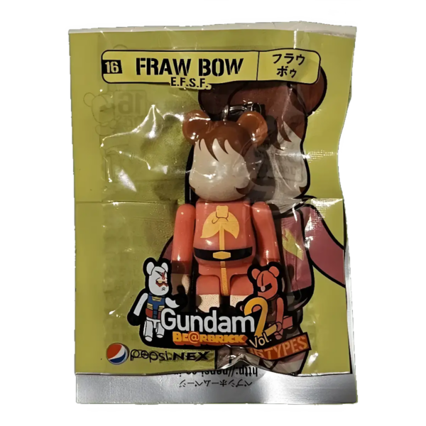 Bearbrick PEPSI.NEX × Gundam Vol. 2 - 16 FRAW BOW E.F.S.F. 70% in der Verpackung