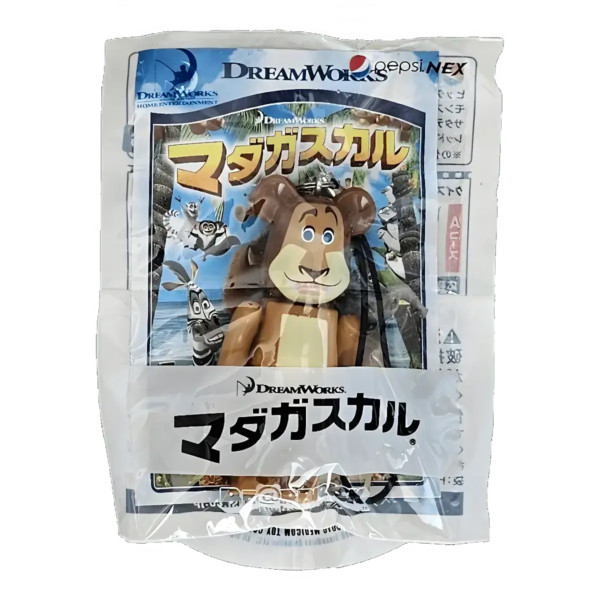 Bearbrick PEPSI.NEX × Paramount - Madagascar 70% in der Verpackung