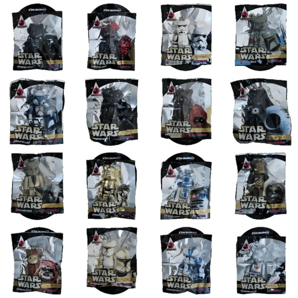Bearbrick PEPSI.NEX × Star Wars - komplette Kollektion aus 16 Figuren 70% in der Verpackung