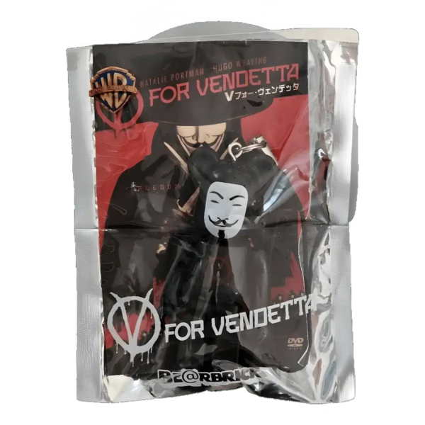 Bearbrick PEPSI.NEX × Warner Bros. - V for Vendetta OC 70% in der Verpackung