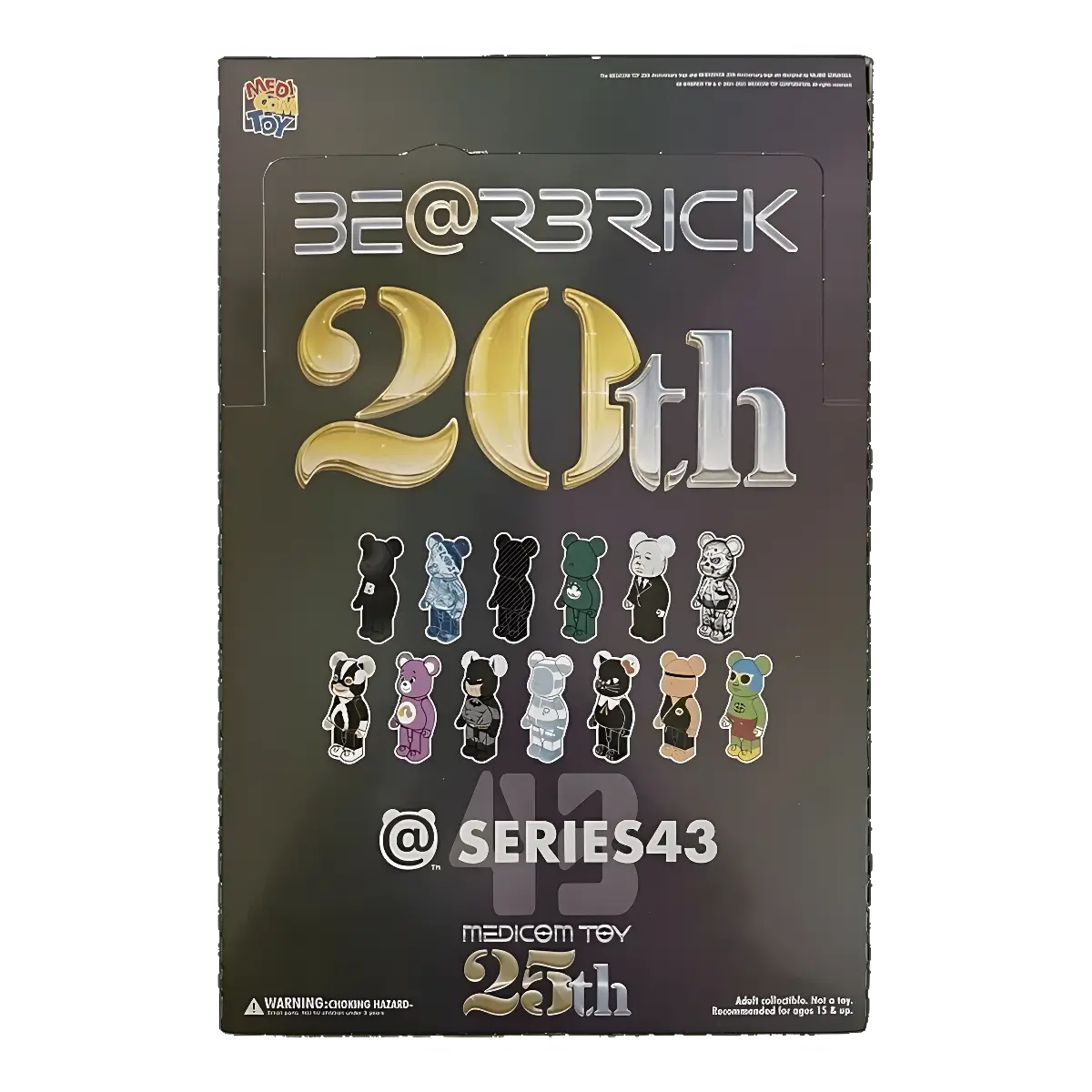Bearbrick Series 43 100% 24er-Karton Deckel