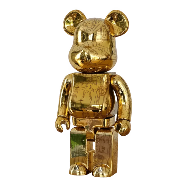 Bearbrick Yu-Gi-Oh! Duel Monsters 'Millennium Puzzle' 400% schräg