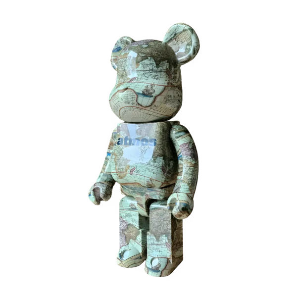 Bearbrick atmos Aged Map 1000% schräg