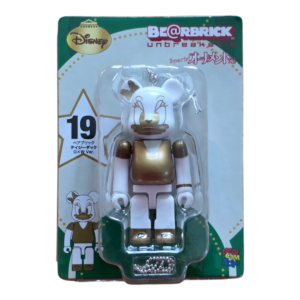 BE@RBRICK Disney Special Ornament – 19 Daisy Duck Gold & White Version (100%)