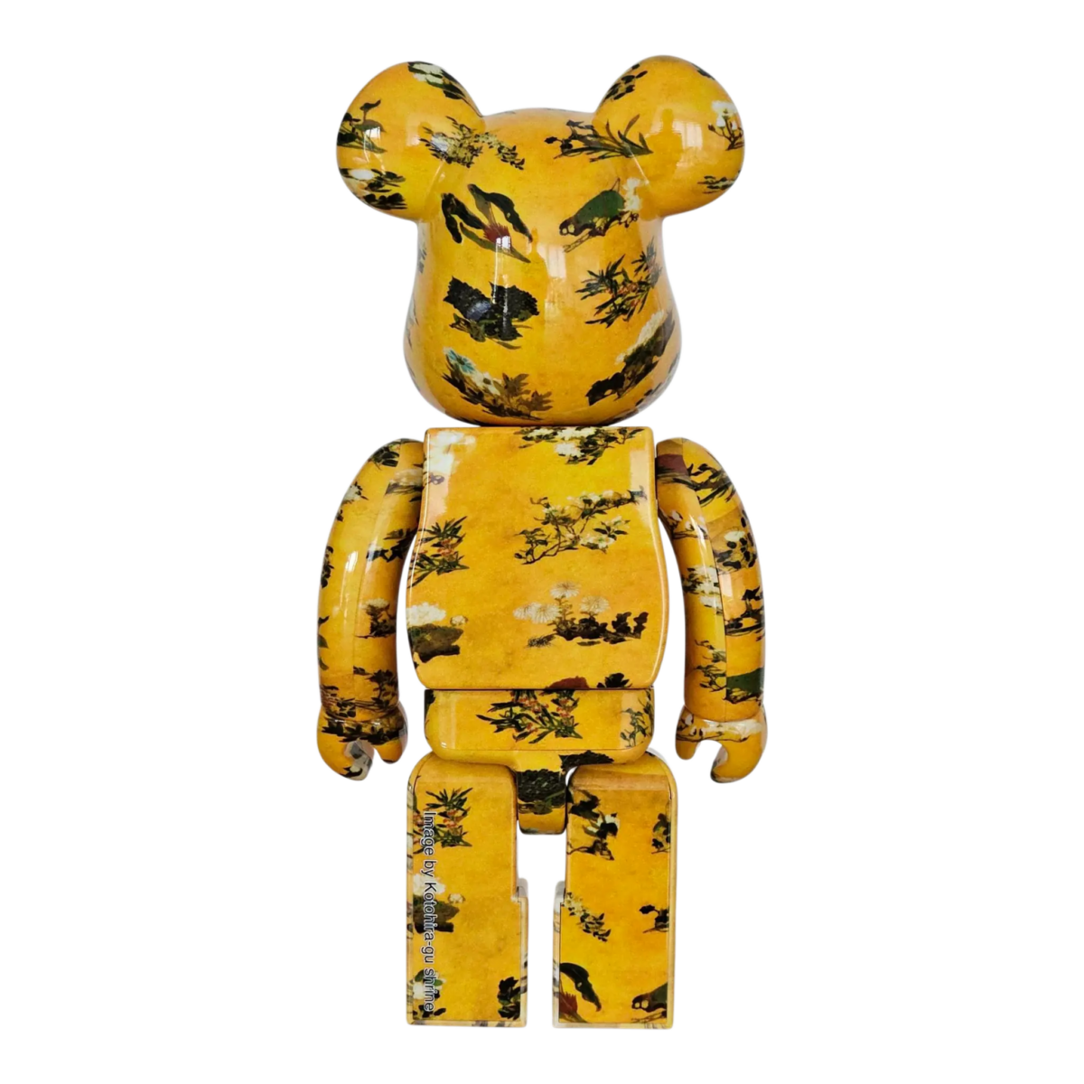 Bearbrick Ito Jakuchu "Hundred Flowers Fusuma Kotohira-gu Shrine" 100%+400% Rückseite