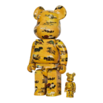 Bearbrick Ito Jakuchu "Hundred Flowers Fusuma Kotohira-gu Shrine" 100%+400% schräg