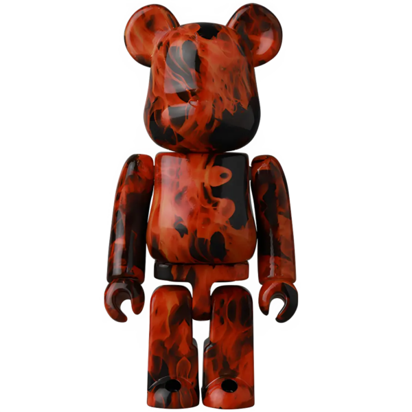 Bearbrick Series 44 Pattern "Fire" 100% Herstellerbild