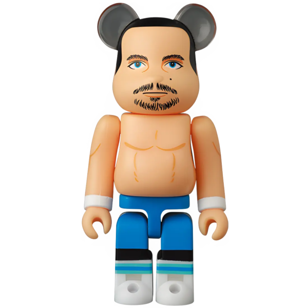 Bearbrick Series 45 Artist "Tom Billington Dynamite Kid" 100% Herstellerbild