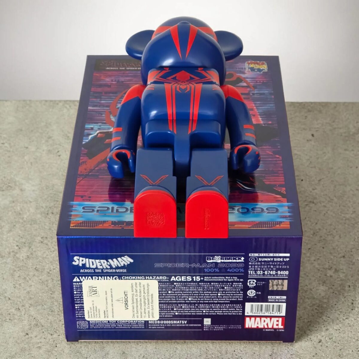 Bearbrick Spider-Man 2099 100%+400% Echtheitsmerkmale
