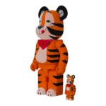 Bearbrick Tony the Tiger Vintage Flocky Version [Kellogg's Corn Frosties] 100%+400% schräg