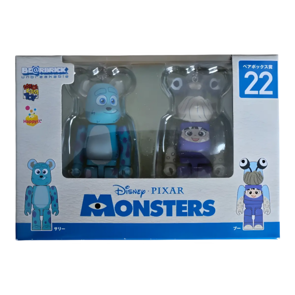 Bearbrick Happy Kuji 'Disney Pixar' (2018) - 22 Sulley & Boo [Monsters, Inc.] 100% in der Verpackung