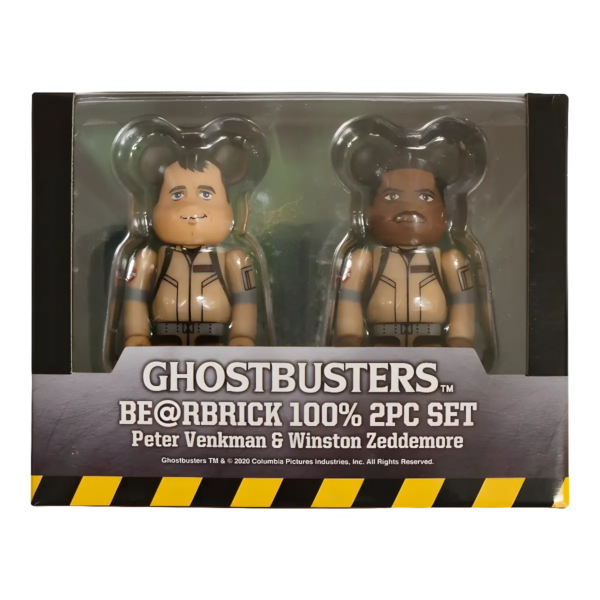 Bearbrick Ghostbusters 2er-Set Peter Venkman & Winston Zeddemore 100% in der Verpackung