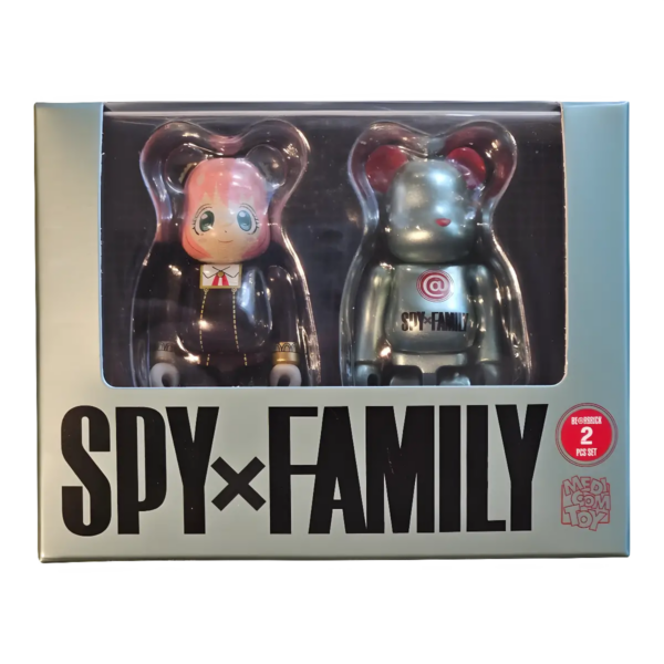 Bearbrick Spy × Family 2er-Set 100% in der Verpackung