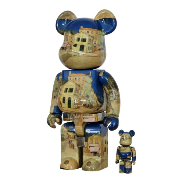 Bearbrick Vincent van Gogh 'The Yellow House (The Street)' [Van Gogh Museum] 100%+400% schräg
