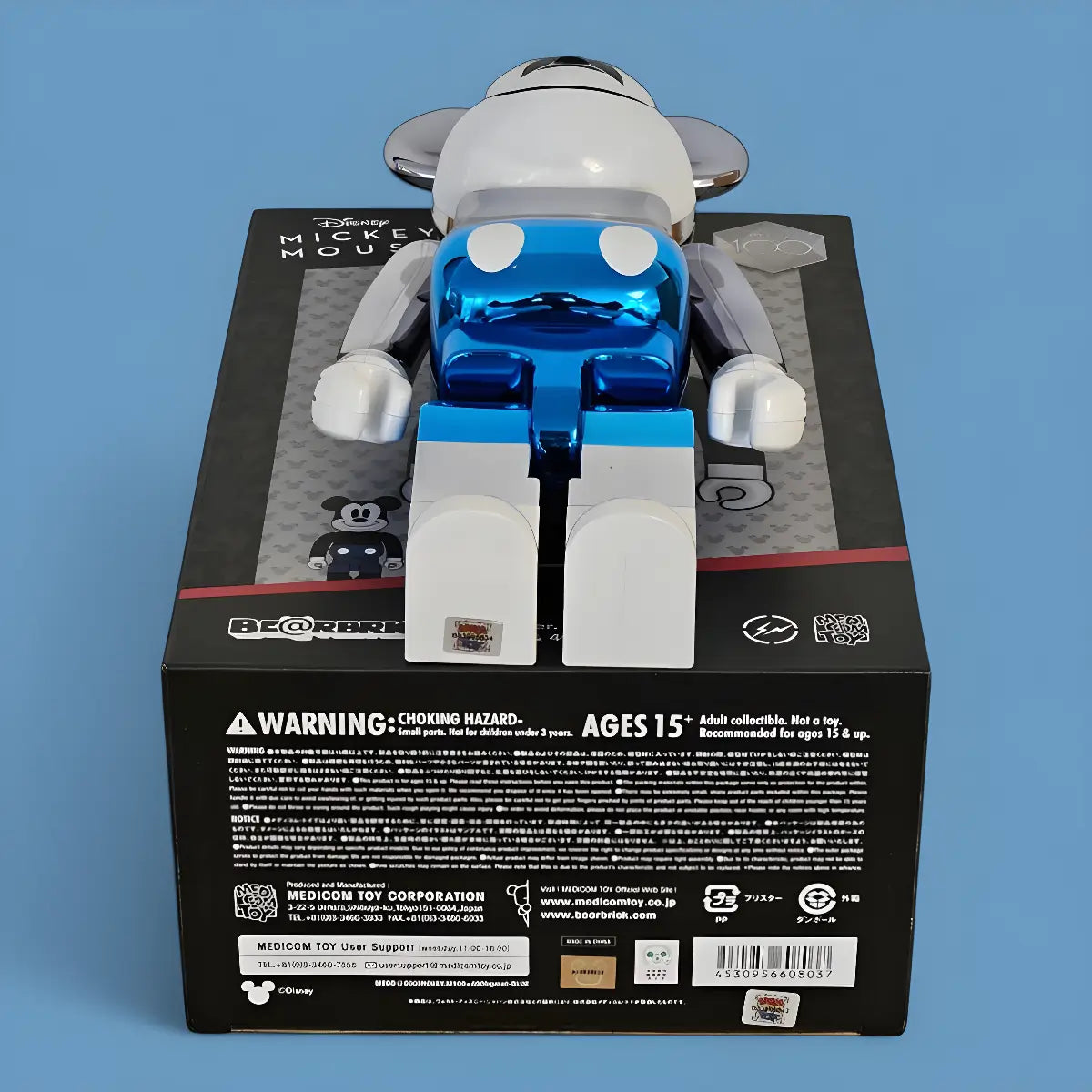 Bearbrick fragmentdesign Mickey Mouse Blue Version 100%+400% Echtheitsmerkmale