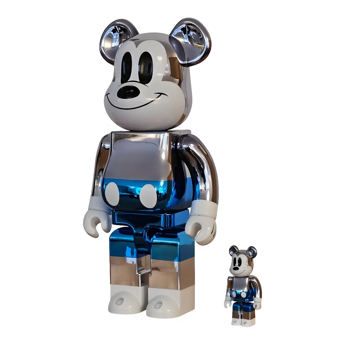 Bearbrick fragmentdesign Mickey Mouse Blue Version 100%+400% schräg