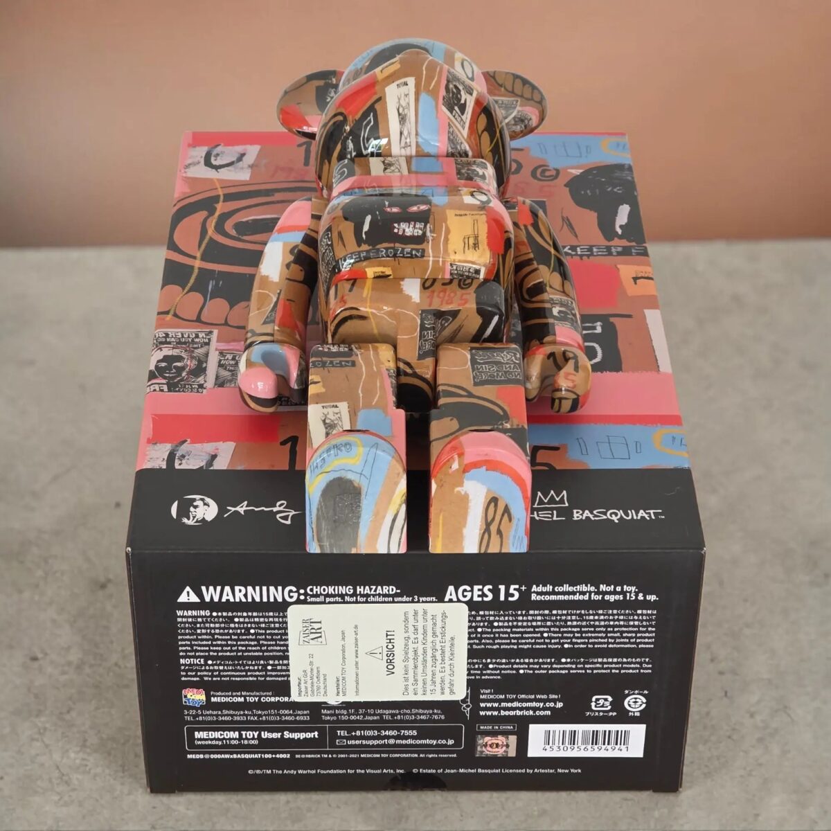 Bearbrick Andy Warhol × Jean-Michel Basquiat #2 100%+400% Echtheitsmerkmale