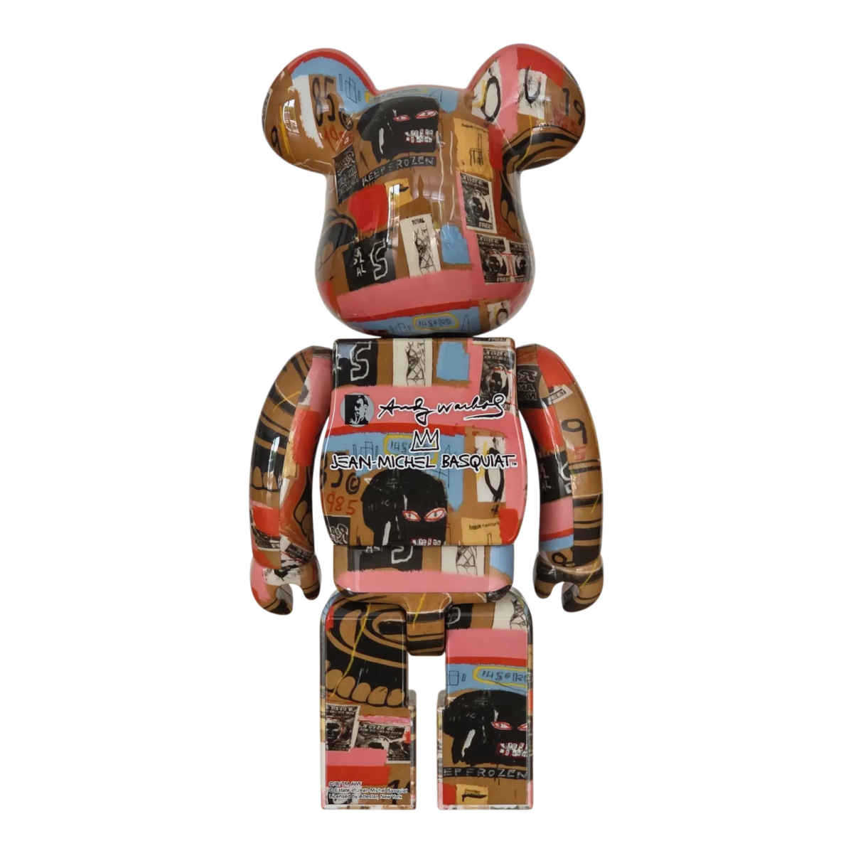Bearbrick Andy Warhol × Jean-Michel Basquiat #2 100%+400% Rückseite