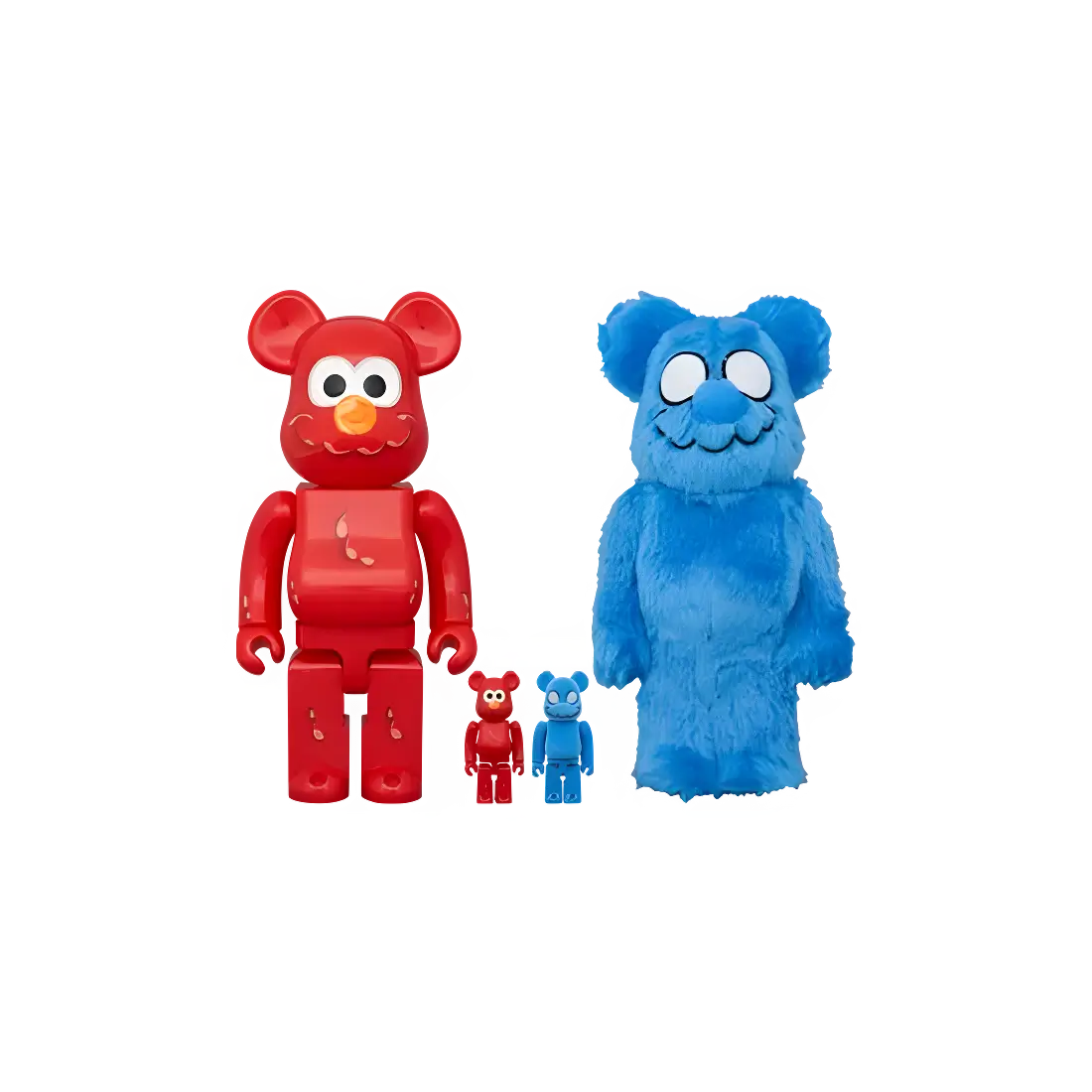 Bearbrick Coin Parking Delivery × Sesame Street Elmo & Shirai-san 100%+400% Herstellerbild 1