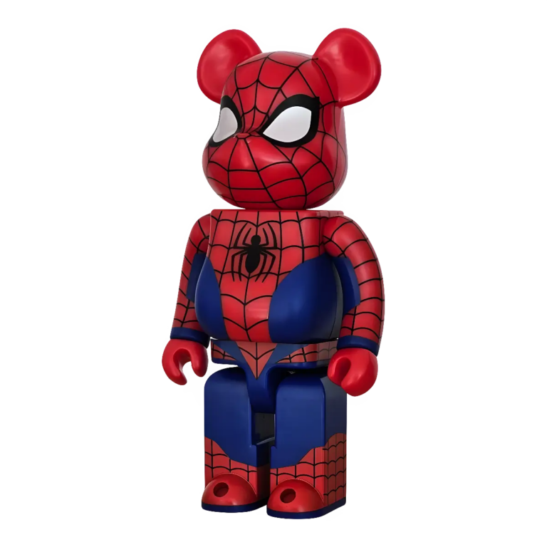 Bearbrick Happy Kuji 'MARVEL' (2021) - L@ST Spider-Man 400% schräg