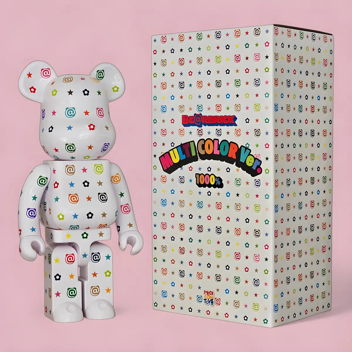 Bearbrick Multi Color Version 1000% mit Verpackung