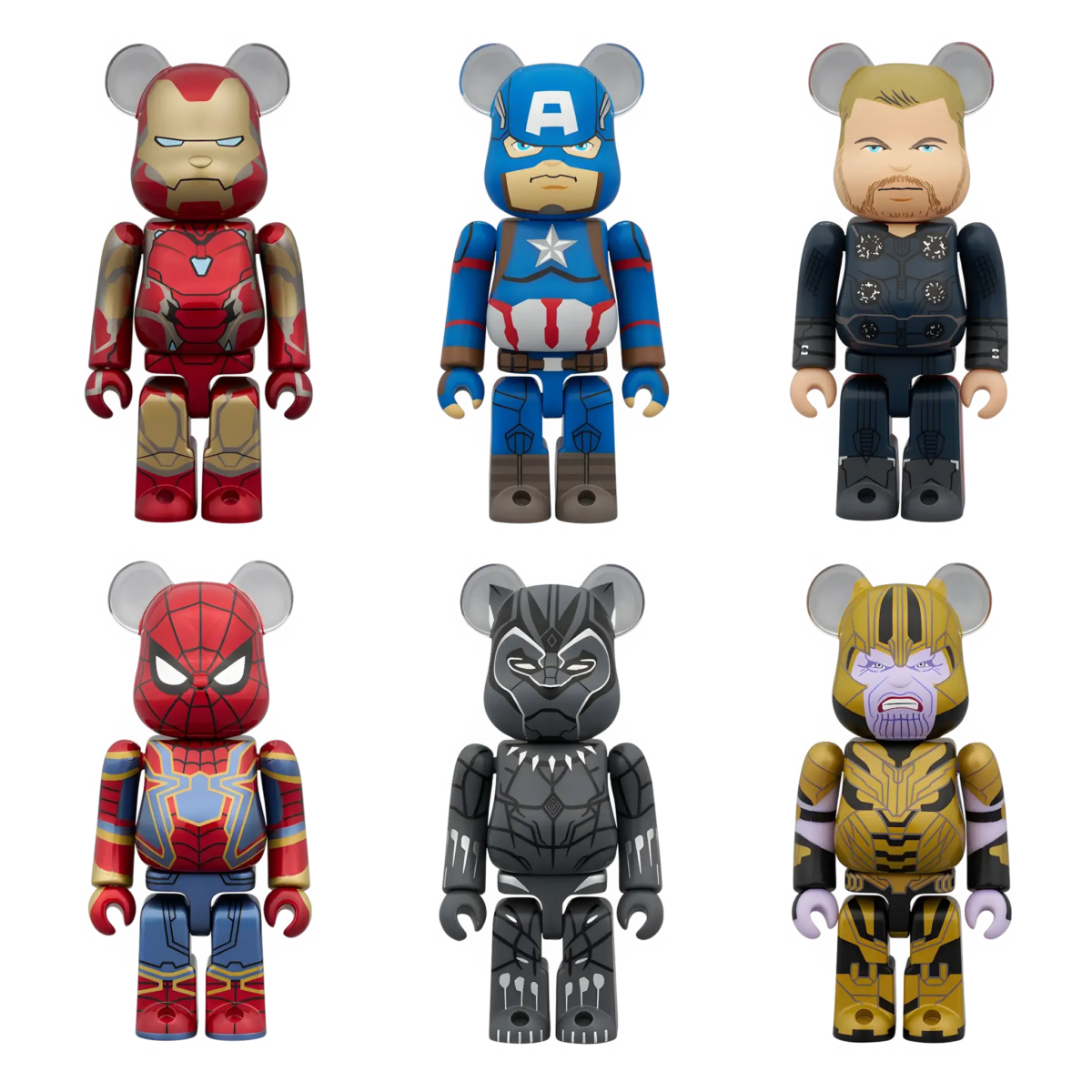 Bearbrick Chase MARVEL Infinity Saga 100% Modellübersicht