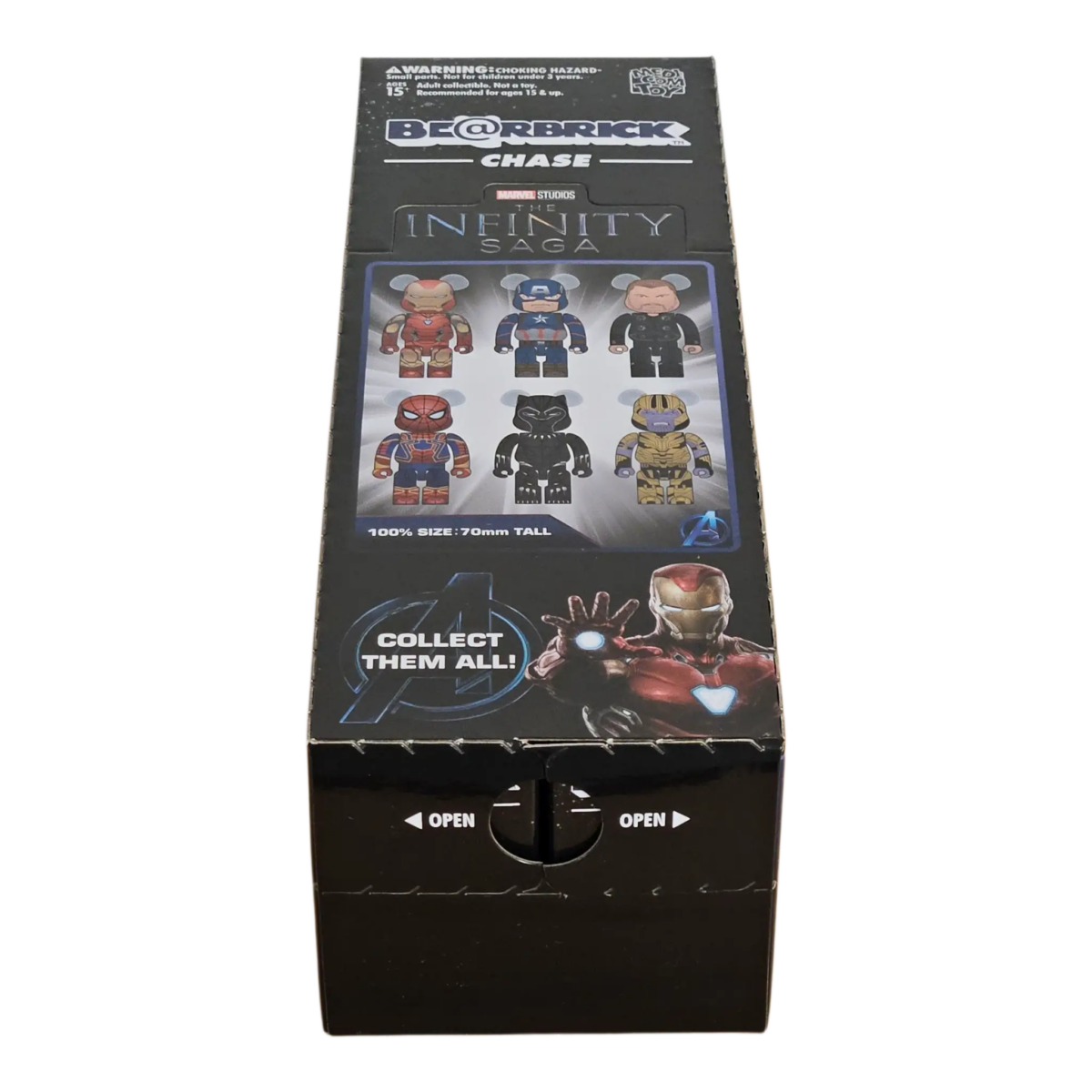 Bearbrick Chase MARVEL Infinity Saga 12er-Karton 100% Front