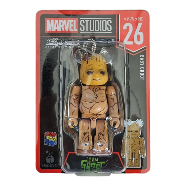 Bearbrick Happy Kuji "MARVEL Studios" - 26 Baby Groot 100% in der Verpackung