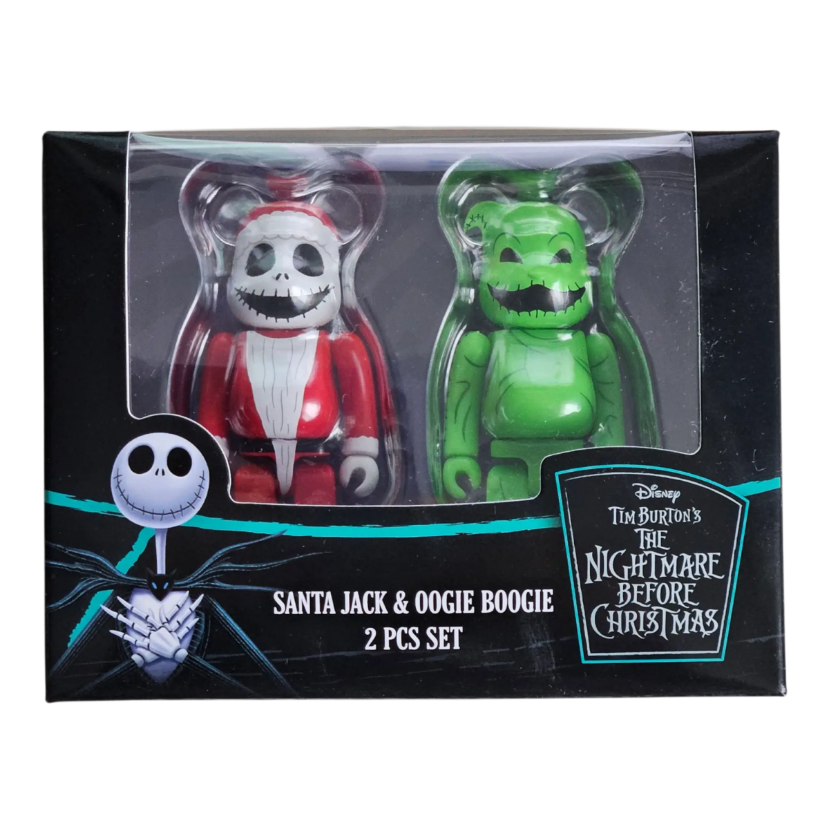 Bearbrick Santa Jack & Oogie Boogie 2er-Set 100% in der Verpackung