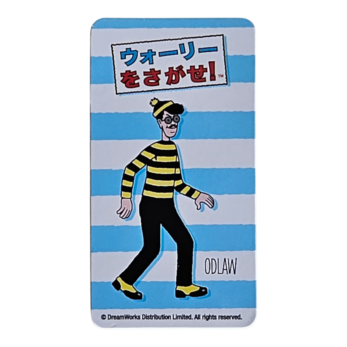 Bearbrick Series 38 Pattern "Odlaw" [Where's Waldo?] 100% Begleitkarte