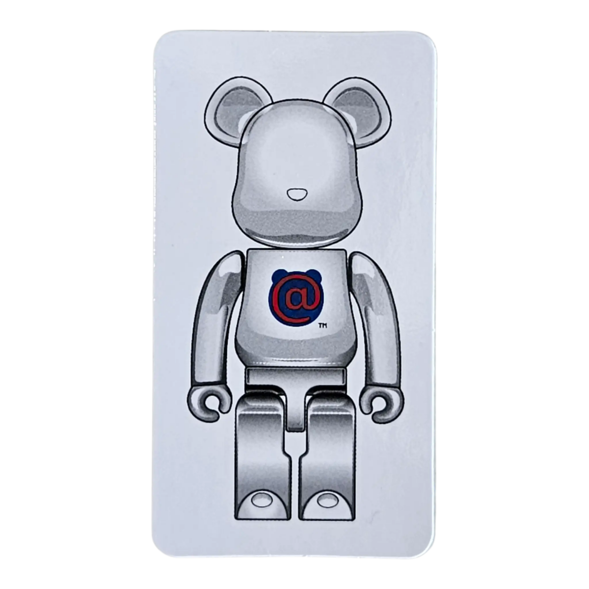 Bearbrick Series 41 Artist "1st Model White Chrome" 100% SECRET Begleitkarte