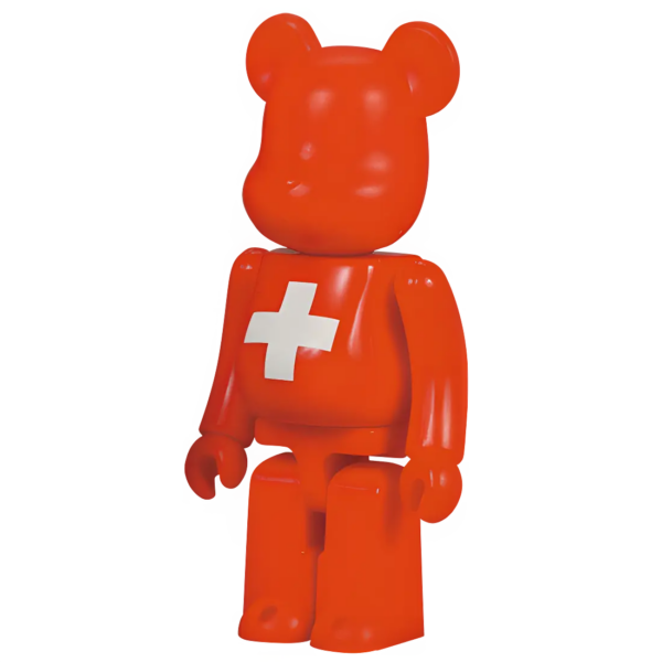 Bearbrick Series 8 Flag "Switzerland" 100% Herstellerbild