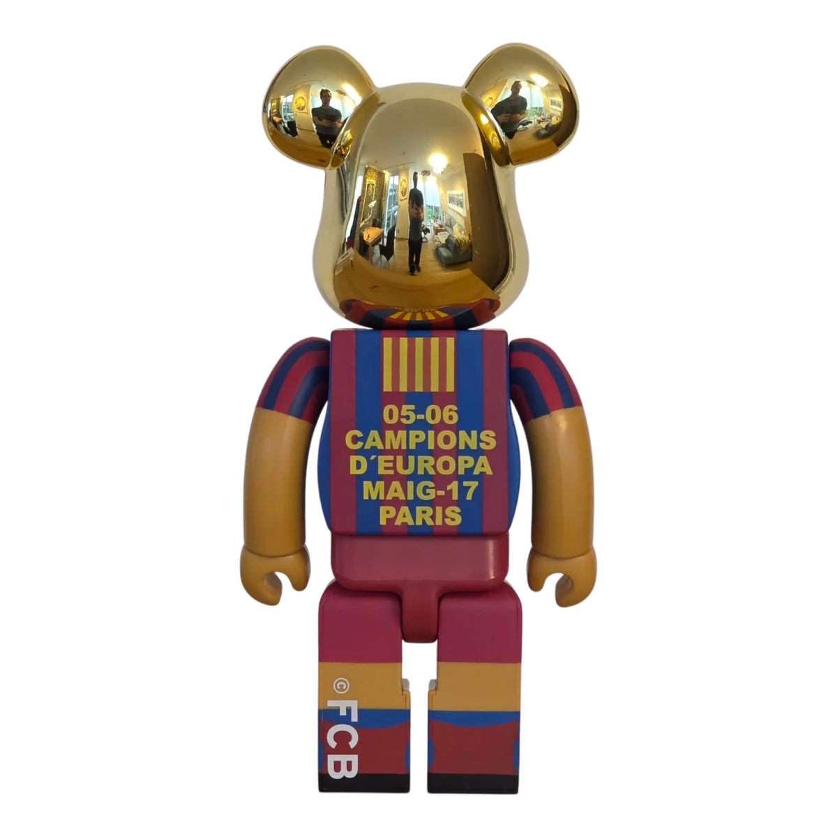 Bearbrick FC Barcelona 05-06 Champion Version 100%+400% Rückseite