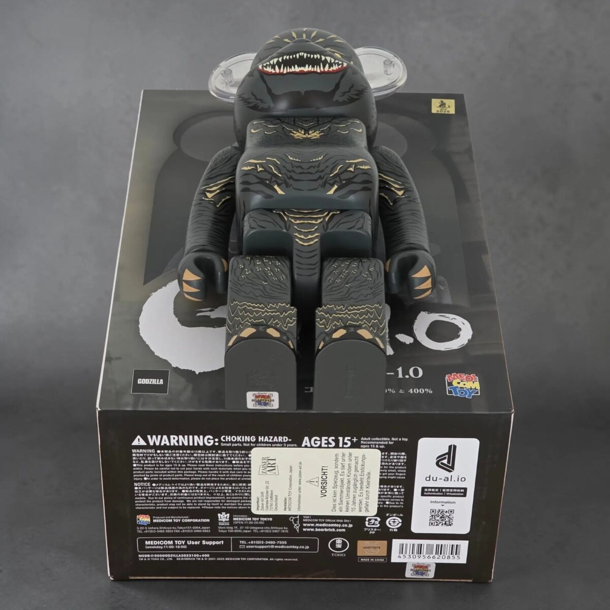 Bearbrick Godzilla 2023 100%+400% Echtheitsmerkmale