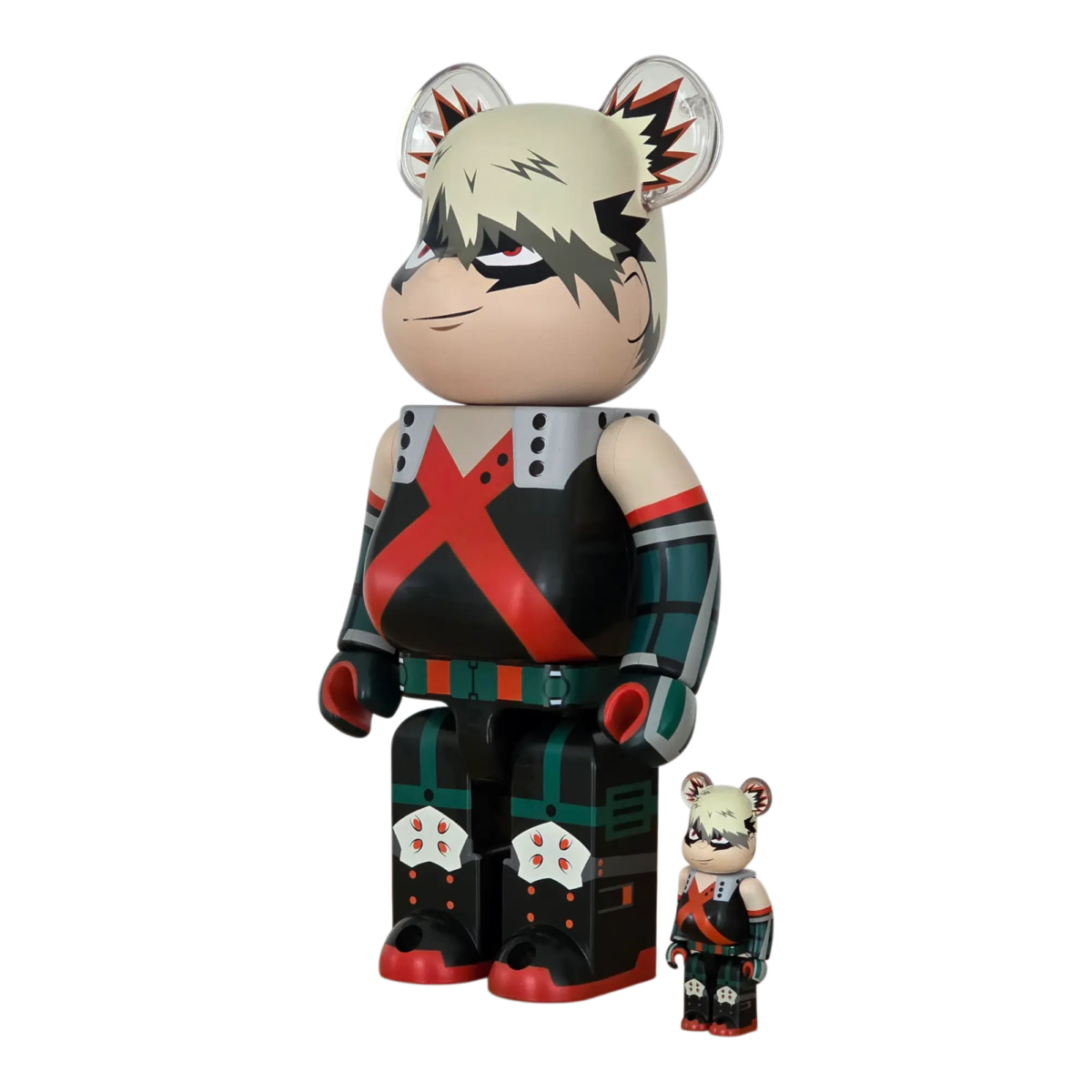 Bearbrick Katsuki Bakugō 100%+400% schräg