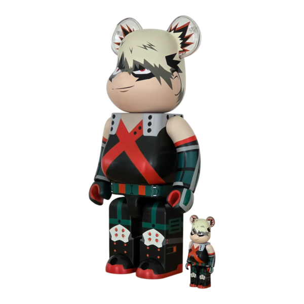 Bearbrick Katsuki Bakugō 100%+400% schräg